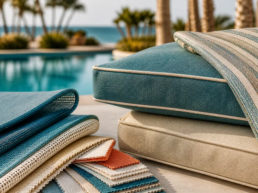Cushions for commercial outdoor spaces