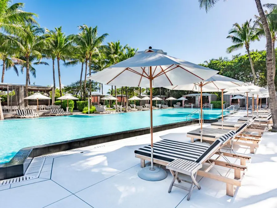 Pool umbrellas for commercial outdoor spaces